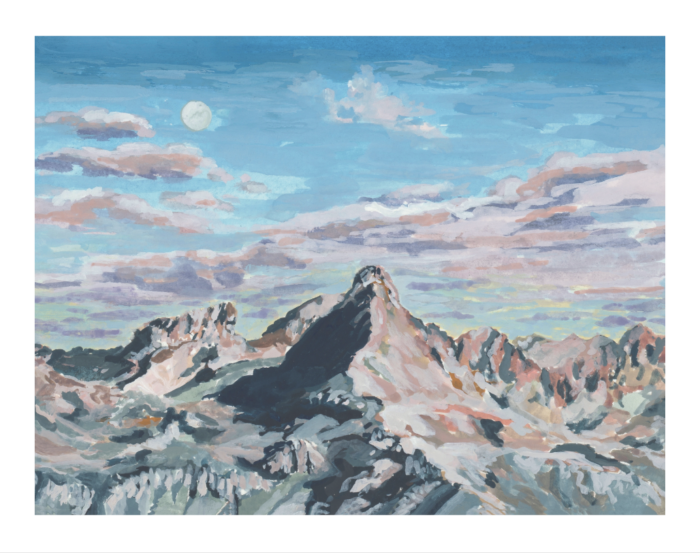 Wetterhorn Peak Study Fine Art Print