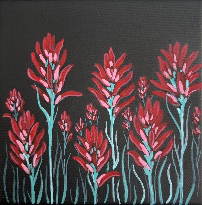 Row of Paintbrush
